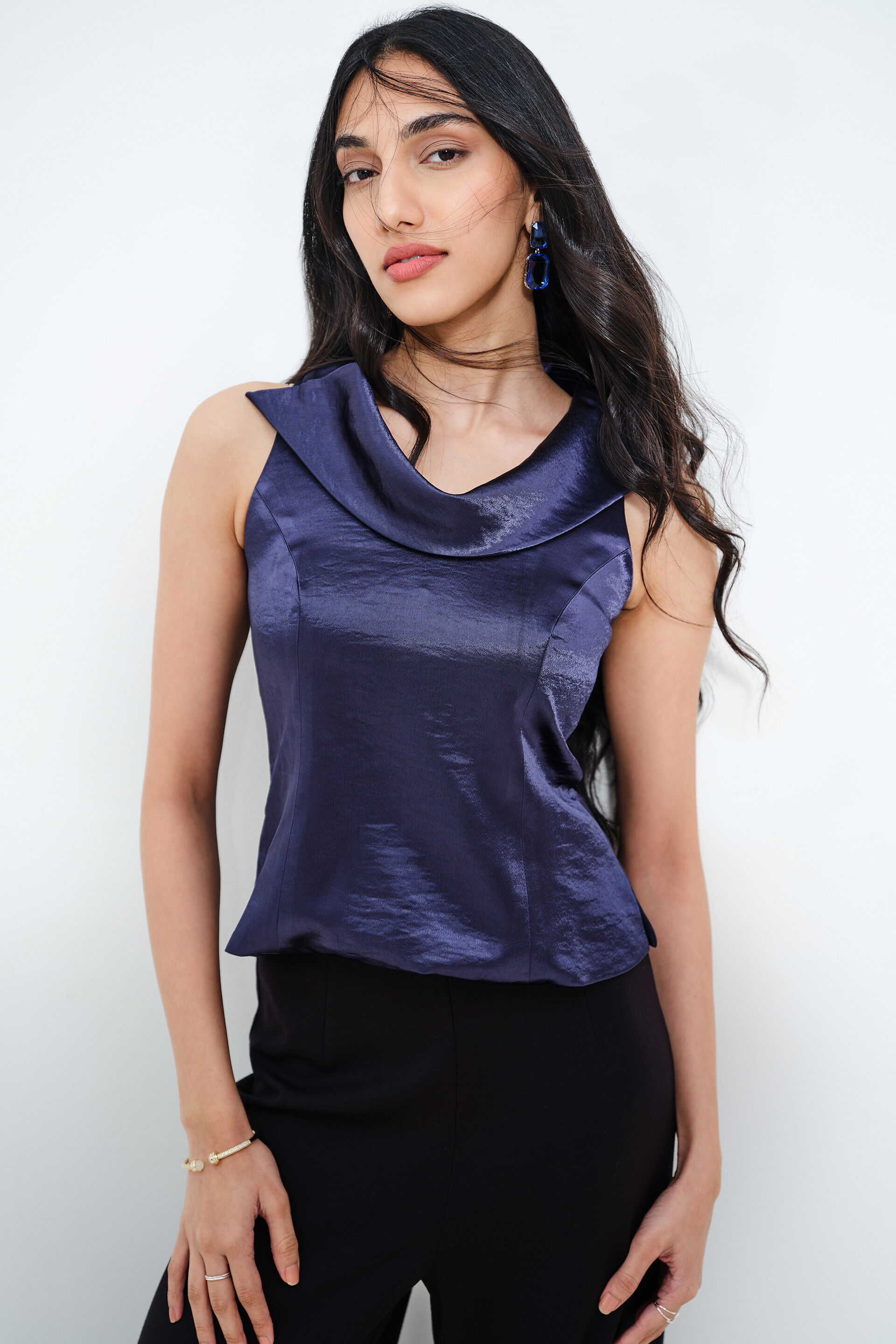 Navy Whisper Top, Midnight Blue, image 4